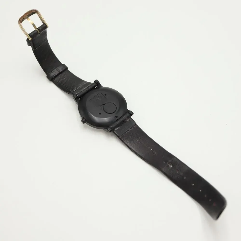 Vintage Lorus Seiko Disney Goofy 35mm Watch Black Leather V515-8030 New Battery